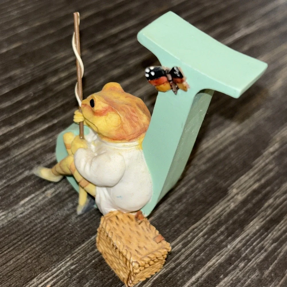 Peter Rabbit Alphabet Figurine Enesco 2005 Letter J Mr Jeremy Fisher A5002